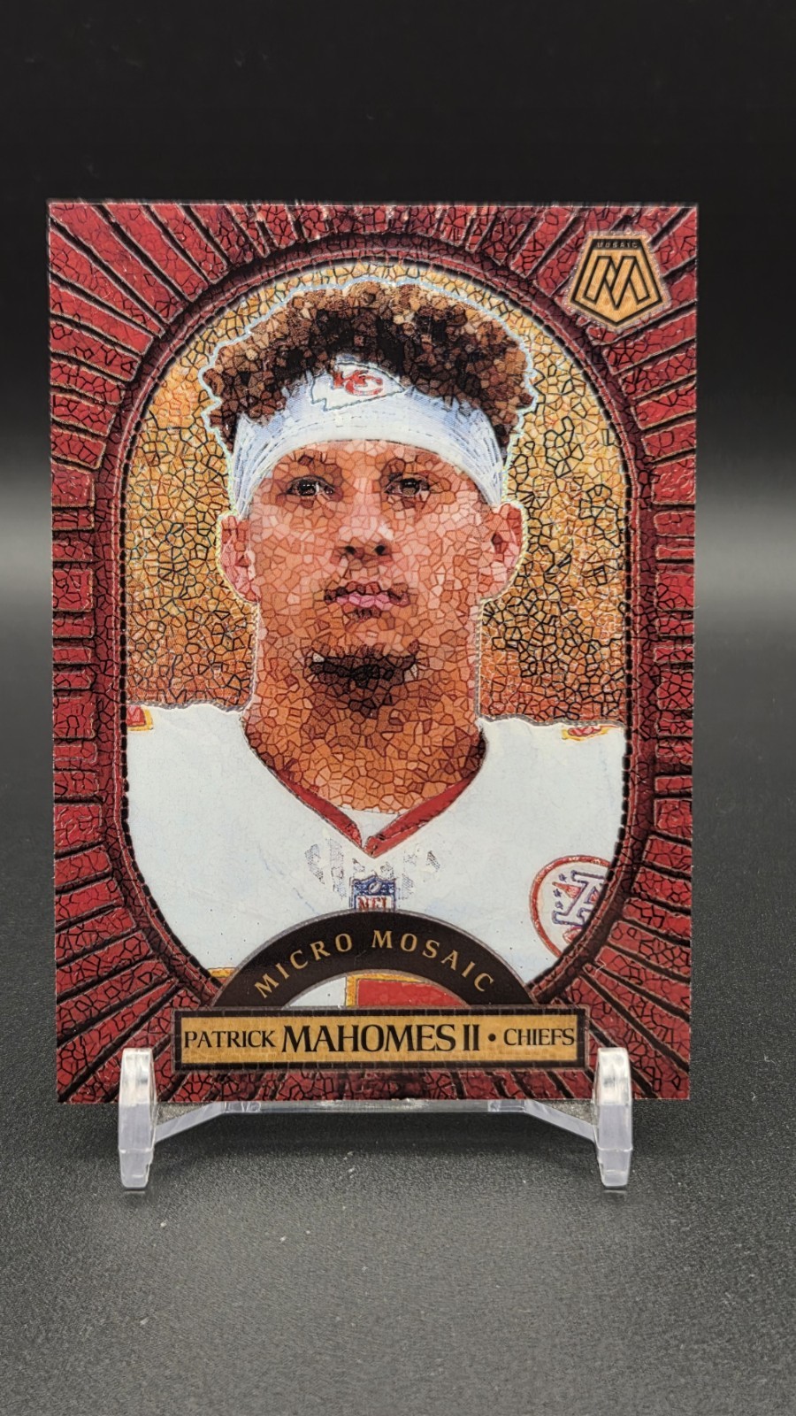2025 Panini Mosaic Patrick Mahomes II #13 Micro Mosaic Prizm CASE HIT - SSP
