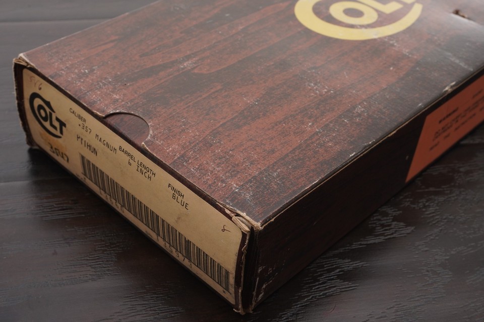 Original Colt Python Woodgrain Cardboard Box & Styrofoam for 6 ...