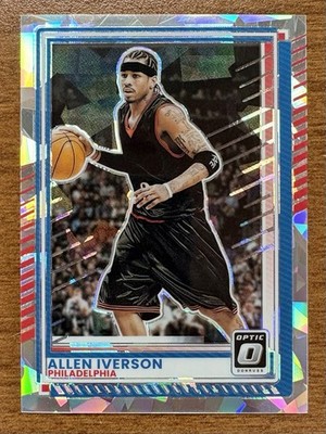 2025-26 Panini Donruss Optic Allen Iverson Cracked Ice /25 Philadelphia 76ers
