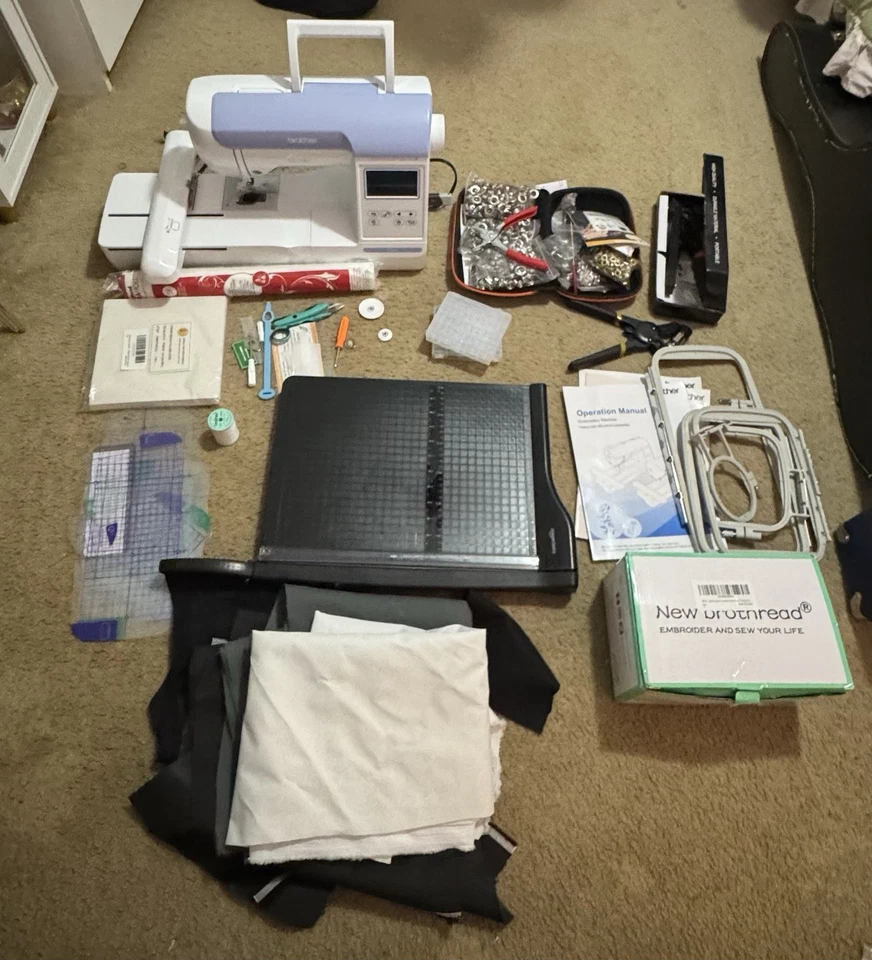 Компьютеризированная вышивальная машина Brother PE800 ячмень плюс наборы б/у  - Изображение 2 из 4