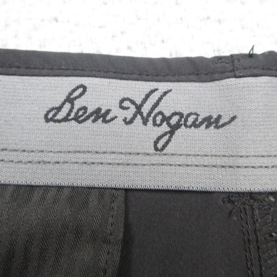 Pantalones Cortos Ben Hogan Para Hombre 34 Negro Frente Plano Chino Golf Foto 2 de 4