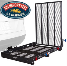 Silver Spring Steel Scooter Wheelchair Carrier Hitch Ramp Folding 500lb