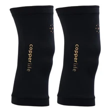 Tommie Copper Set of 2 Infrared Compression Knee Sleeves - Black/XXX-Large