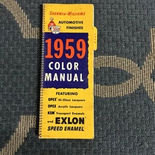 VTG 1959 Color  Sherwin-Williams Automotive Finishes Paint Color Manual Catalog