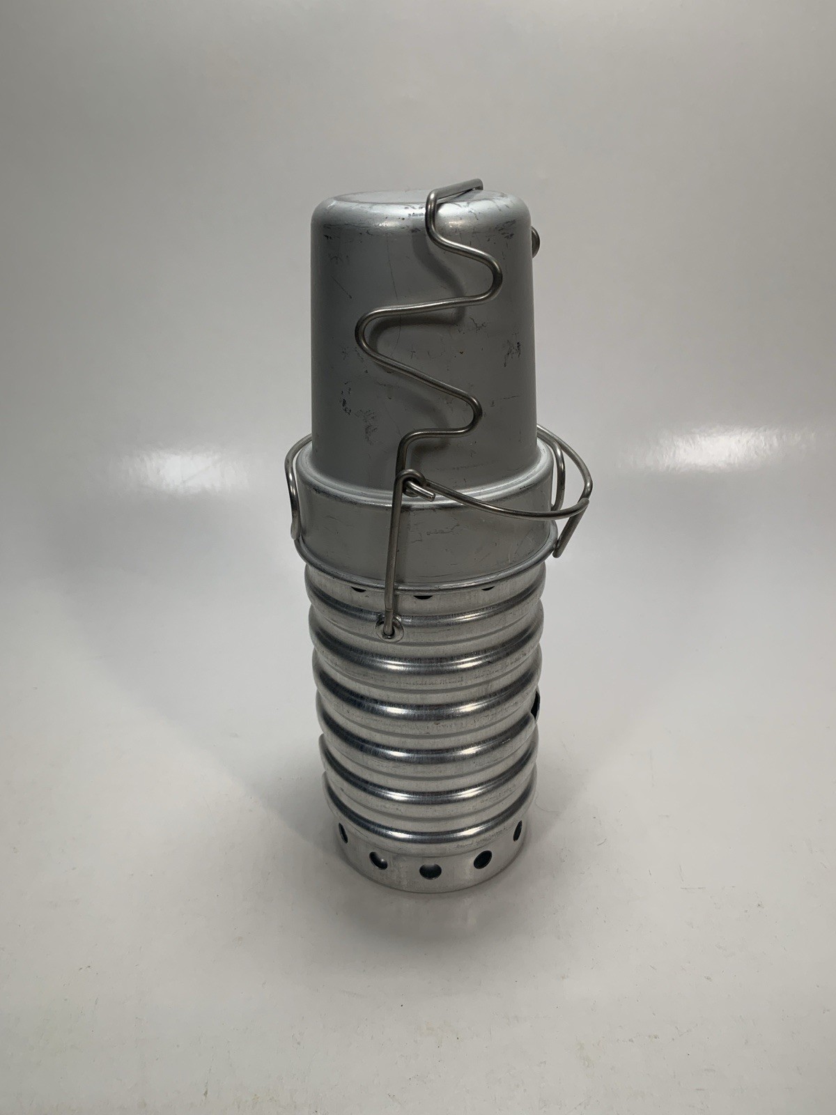 Botella cantimplora vintage militar suiza + SF Volcano SIGG a borda estufa SIN USAR/NOSOTROS