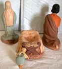 Vtg 14 Pc Holland Mold Ceramic Nativity w Jeweled Wise Men Hnd Ptd Large 1965 — photo 3