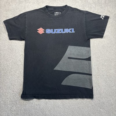 Factory Effex Suzuki Big S Black T-Shirt Tee Black Size Medium Cotton