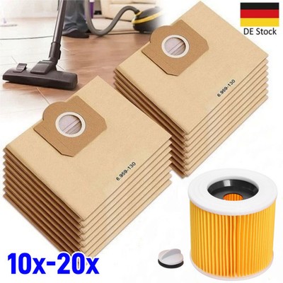 10-20x Staubsaugerbeutel 6.959-130.0 für Kärcher WD3 WD3P Kärcher MV3P Premium