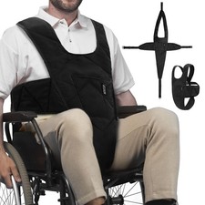 Wheelchair Safety Belt Anti-Slip Seatbelt Wheelchair Harness with Adjustable Sec