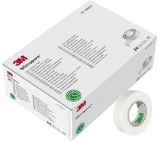 6x 3M Taśma medyczna Micropore Papierowa taśma samoprzylepna 1,25cm x 9,1m