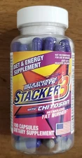 New Stacker -3- 100ct Weight Loss & Energy Supplement Free Fast Ship.