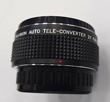 Magnum Auto Tele-Converter 2x Teleconverter for Pentax K Mount w/ Caps Case