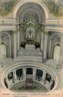 Tomb of Napoleon I at Les Invalides, c1910, Paris, Timinsky, Postcard