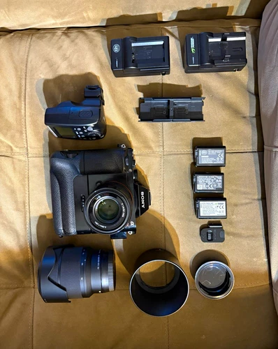 Sony Alpha a7R Full Frame Digital Camera Bundle w/ Lenses, Flash, Bag, etc.