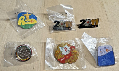 6 PINS ARD ZDF Olympia Turin 2006 Peking 2008 Vancouver 2010  Rio 2016 Frauen WM