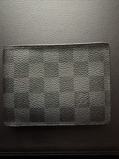 LOUIS VUITTON LV DAMIER GRAPHITE MULTIPLE PVC LEATHER WALLET FRANCE 2010 GRAY