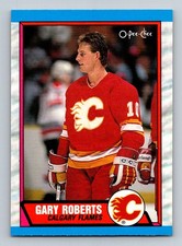 #202 Gary Roberts 1989-90 O-Pee-Chee Calgary Flames