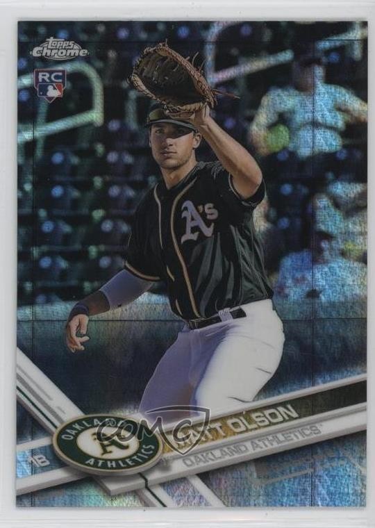 2017 Topps Chrome Prism Refractor Matt Olson #98 Rookie RC 1k9t