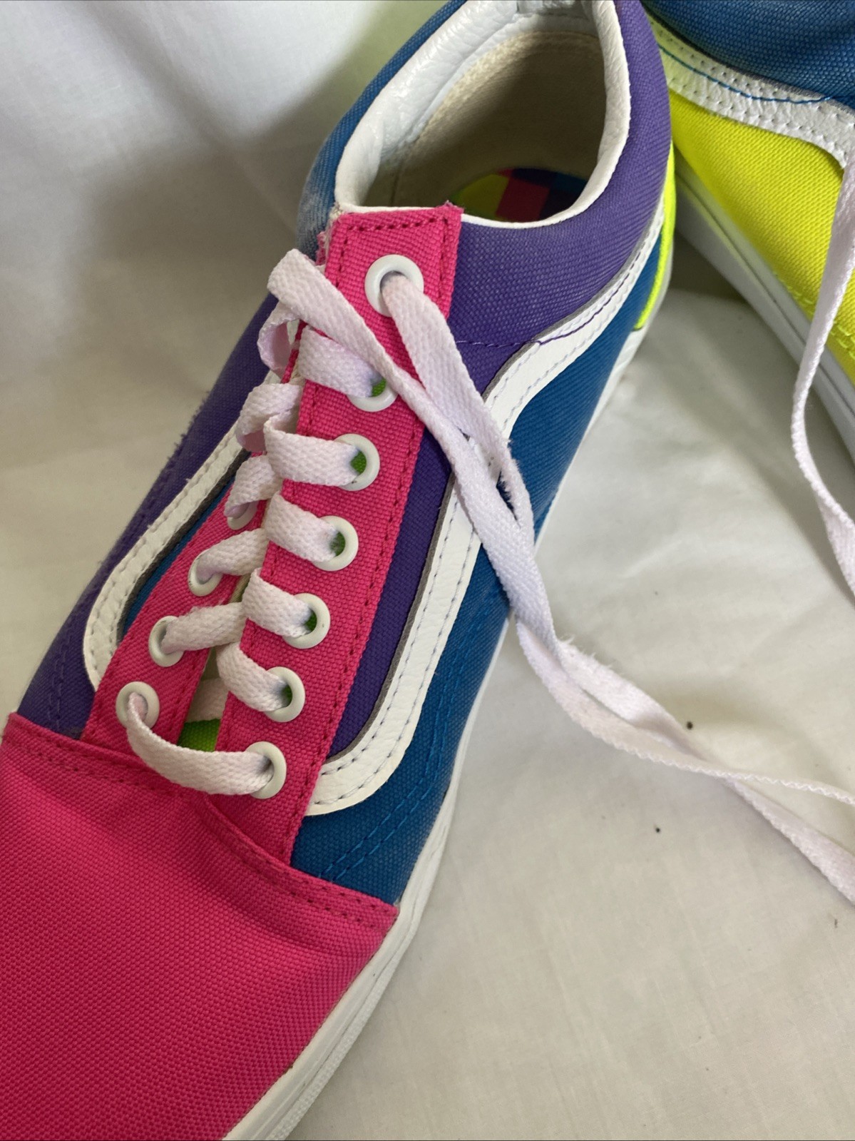 SAOLA Vans Scarpe Unisex Cravatta Uomo 8.5 Donna 10.0 Multicolore