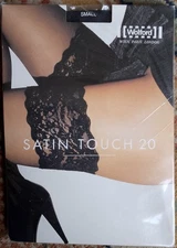 Wolford Satin Touch 20 Stay Ups - Black, Small
