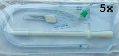 STERILES SPC SET 12FR (2-WEGE 100 % SILIKON) (MENGE 5 STÜCK) ÜBER DHL EXP...