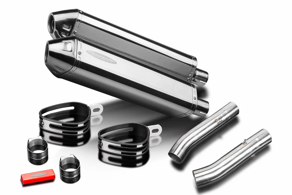 Aprilia RSV1000R Factory 03-10 Kit de silenciador de escape de acero inoxidable TriOval de 17" Foto 4 de 4