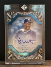 George Brett 2025 Topps Transcendent Collection Autograph Blue On Card Auto #/10