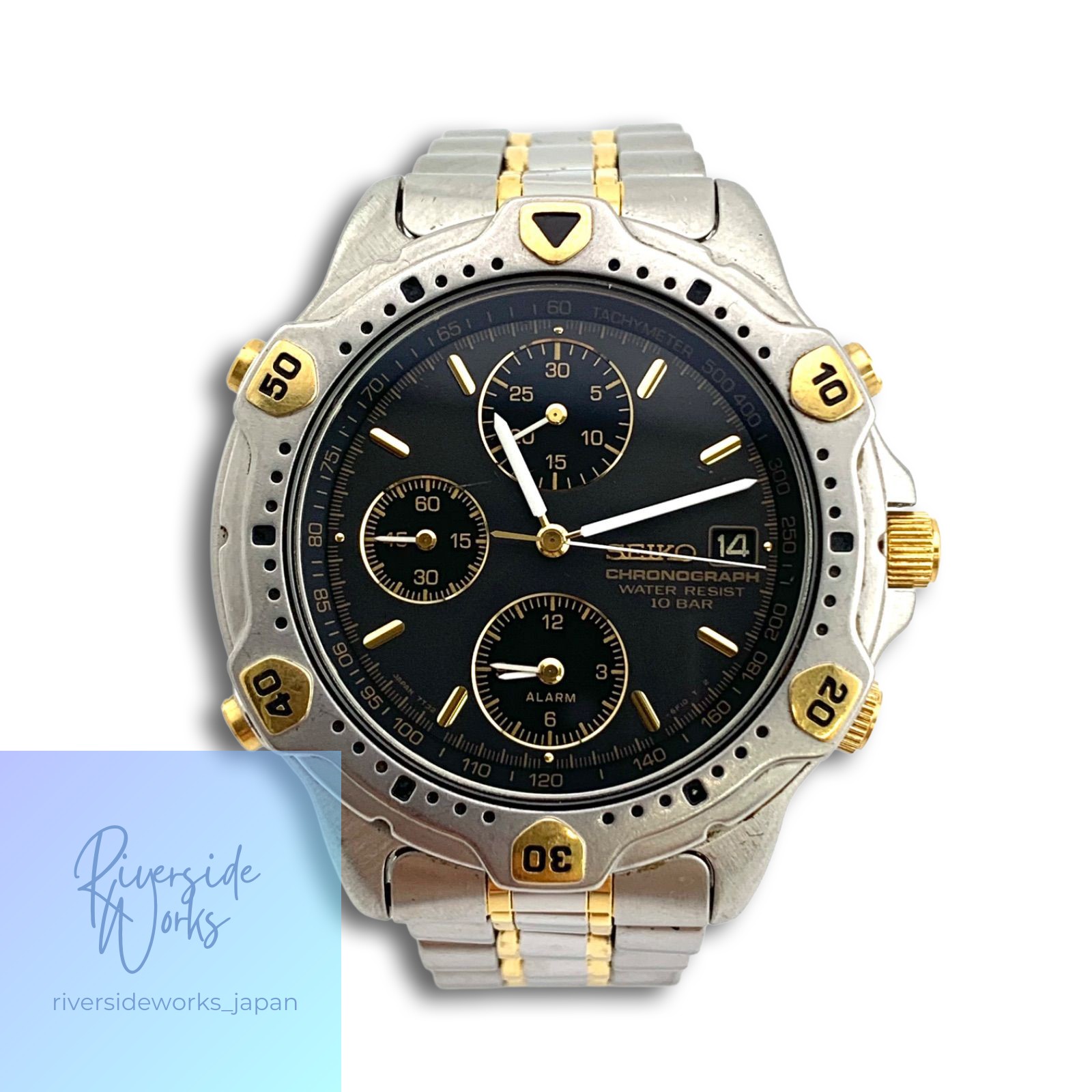 2409600050 〇 SEIKO セイコー 7T32-6E40 クオーツ QZ クロノグラフ