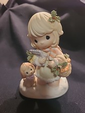 Precious Moments Figurine 101528- December - Holly "Full of Foresight" No Box