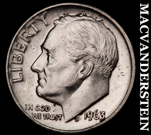 1963-D Roosevelt Dime- Silver Choice Gem Brilliant Uncirculated  #i4122