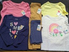   NWT Garanimals Toddler Girl 6pc Bundle Lot Sizes 2T  24M Mix  Match Clothes