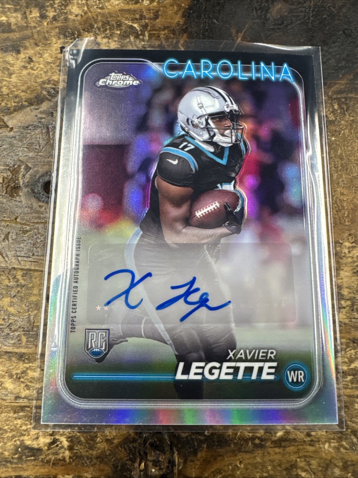 2024 Topps Chrome - Rookie Autographs Xavier Legette #RA-XLE (AU, RC)
