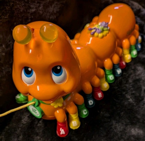 Leap Frog Alphabet Pal Caterpillar Orange baby toy genius music lights Works VTG - Picture 7 of 9
