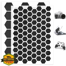 93pc Rubber Grip Tape Black Non-Slip for Controllers Mouse