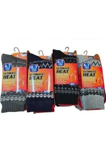 Men Thermal Work Boot Socks Warm Winter Reinforced Cushion Outdoor Sport UK 6-11