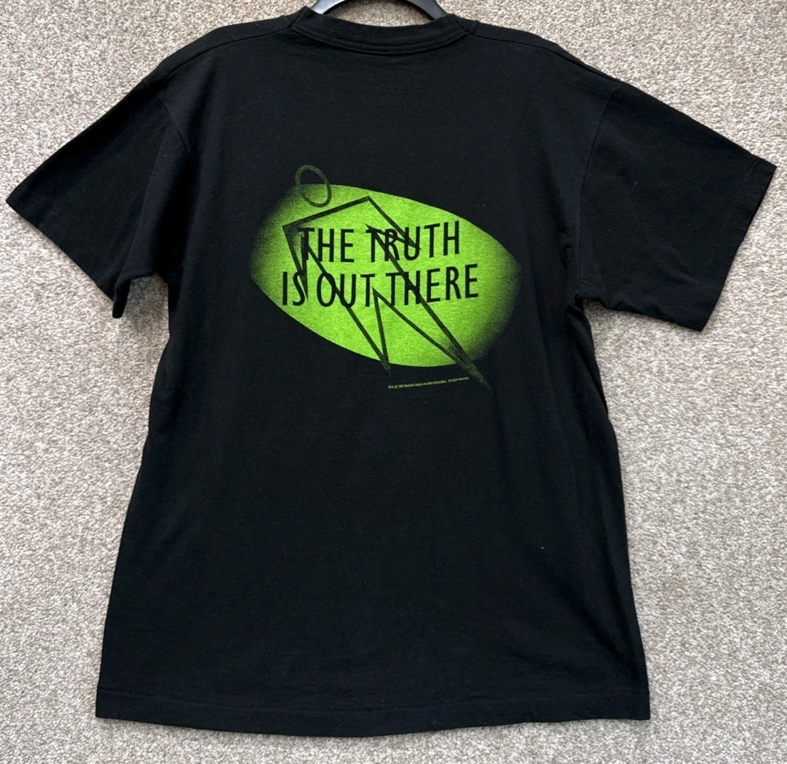 Vintage The X-Files Shirt The Truth Is Out There 1994 90s Sci Fi Mens Size Large