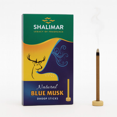 SHALIMAR Bakhoor Blue Musk Räucherstäbchen -60g ca 20  Räucherstäbchen