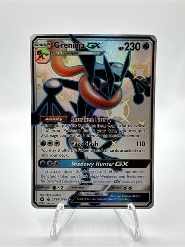 🔥 Pokémon Greninja GX SV56/SV94 Hidden Fates Shiny Vault Near Mint/Excellent