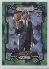 2023-24 Panini Prizm Green Ice Prizm Jaylen Clark #166 16wc