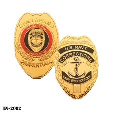 Challenge Coin ~ US Navy Corrections Naval Brig Norfolk Base Virginia ~ Vanguard