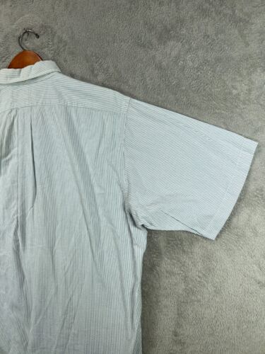 Pullover vintage de los 90 Ralph Lauren Purcell para hombre XL azul a rayas camisa Seersucker - Imagen 11 de 14