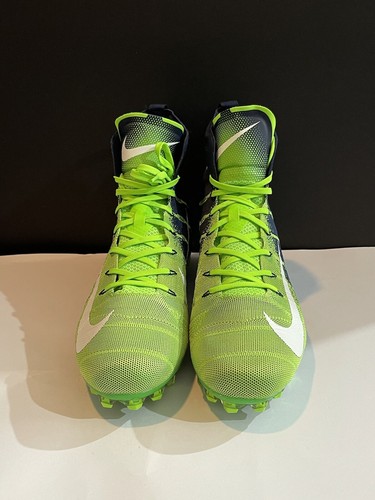 NIKE VAPOR UNTOUCHABLE 3 ELITE FLYKNIT SEAHAWKS FOOTBALL CLEATS TEAM ISSUED 12 - Picture 2 of 5