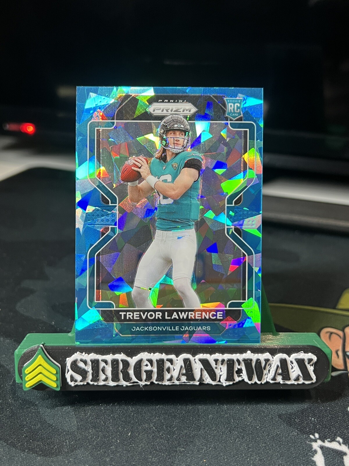 TREVOR LAWRENCE 2021 PANINI PRIZM FOOTBALL #331 BLUE CRACKED ICE ROOKIE RC /99