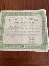 Thawpit Limited 1928 2000 Shares