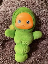 EUC Hasbro Playskool Glo Worm plush night light green lullaby EXCELLENT