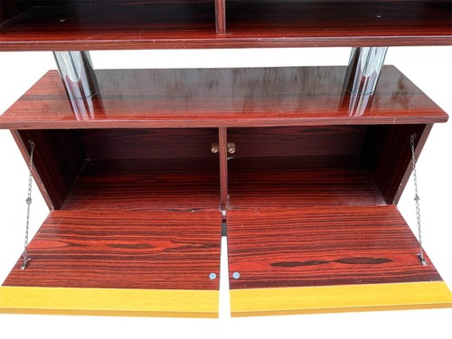 Barschrank 80er Jahre Vintage Mahagoni - Bild 8 von 9