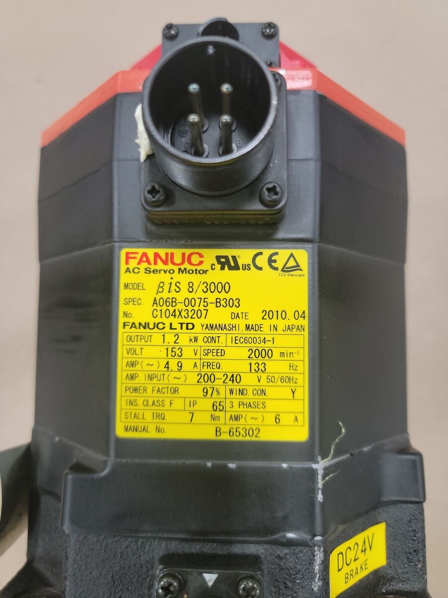 FANUC BIS 8/3000 AC SERVO MOTOR A06B-0075-B303 | eBay FANUC BIS 8/3000 AC SERVO MOTOR A06B-0075-B303 | eBay