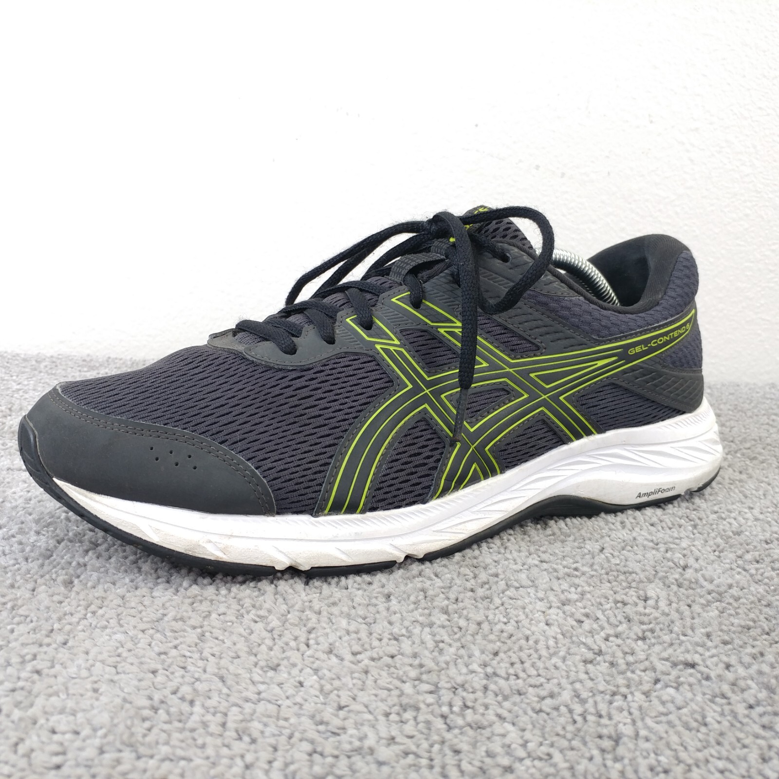 SAOLA Scarpe da corsa Asics Gel Contend 6 uomo taglia 11 5 nere basse nere lime