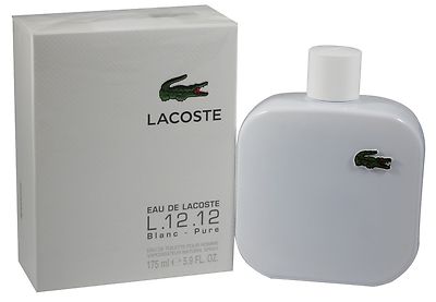 Lacoste L.12.12 Blanc Pure Men 5.9 OZ 175 ML Eau De Toilette Spray Box Sealed