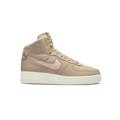 nike air ribbed high neck beige